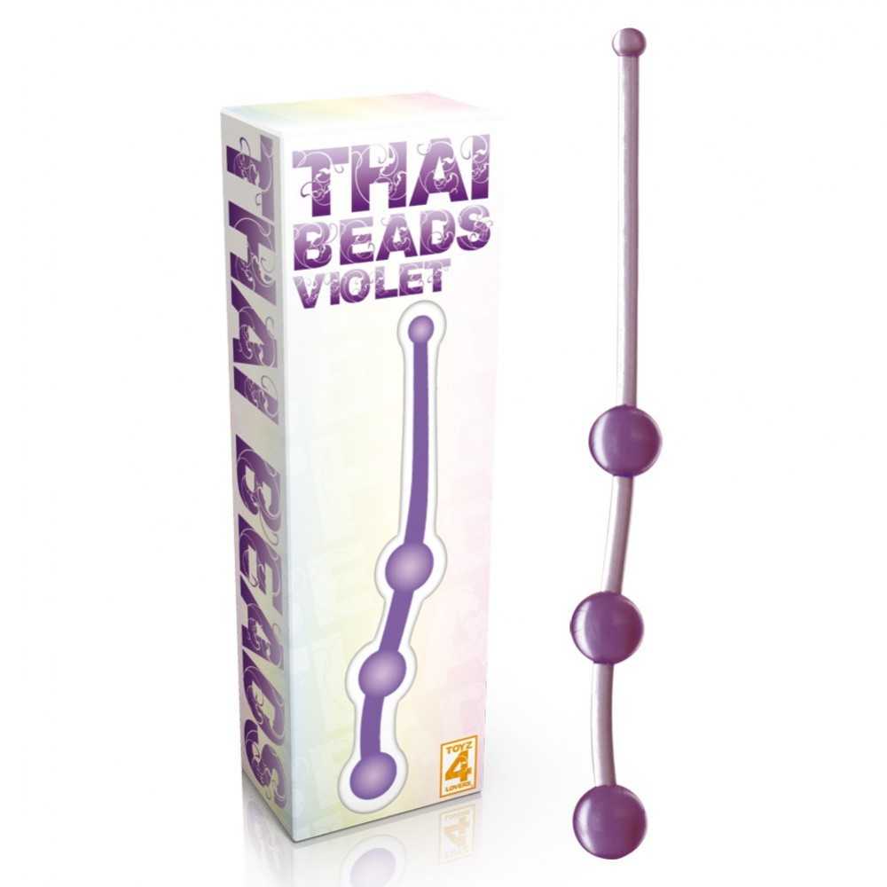 Fallo Anale Thai Beads Violet Sexy Shop L.15cm D.1,3cm