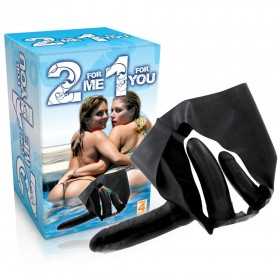 Strap On Panties in Latex 2 For Me 1 For You One Size Black