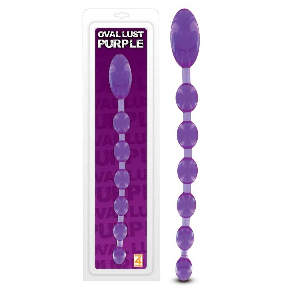 Oval Lust Purple Anal Dildo L.27.5cm D.1,7-2,1cm Sexy Shop