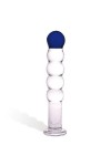 Blue Glas Lithium Anal Dildo Sexy Shop L.19cm D.4cm