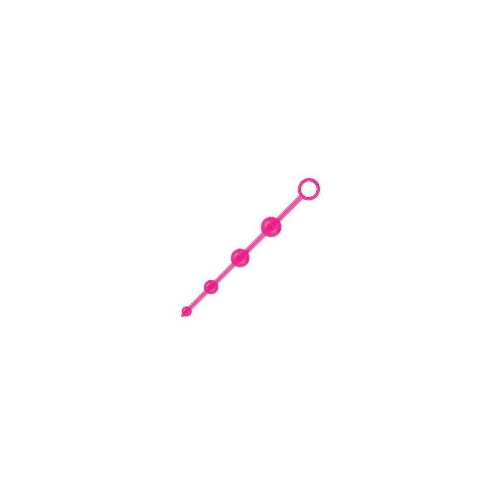 4 Bead Anal Dildo Fluorescent Pink D.1.3-2.8cm - L.27.5cm Sexy Shop