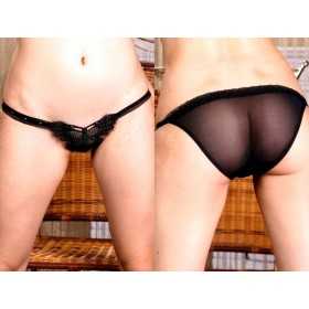 Sexy black panties with butterfly detail
