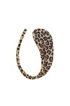 Leopard print C string in stretch lycra virtually invisible thong