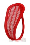 C String in sheer micro mesh Red Virtually invisible