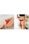 Mini perizoma sexy con cuoricini Slip Rosso