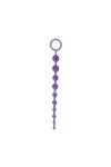 Jammy 10 Bead Anal Dildo in PVC Purple Colour L.32cm