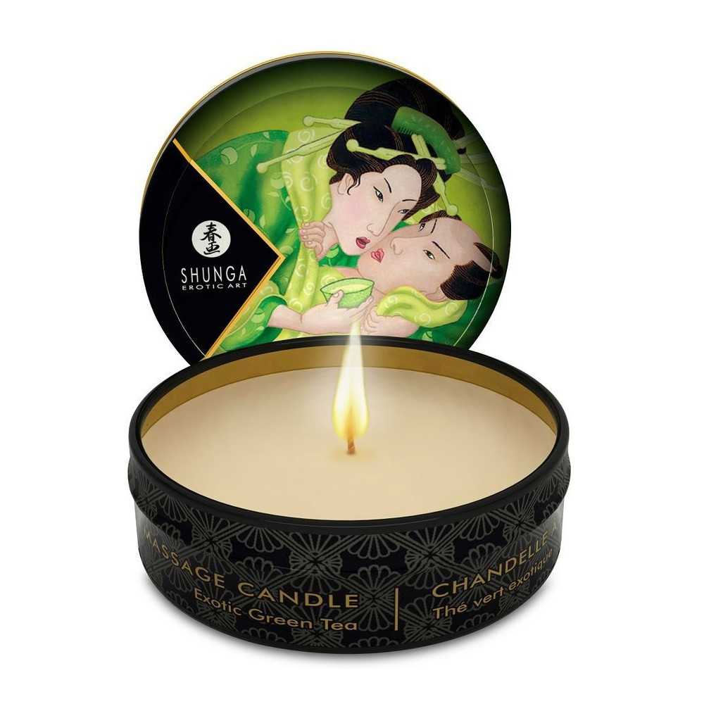 Mini Caress by Candlelight Massage Candle Green Tea