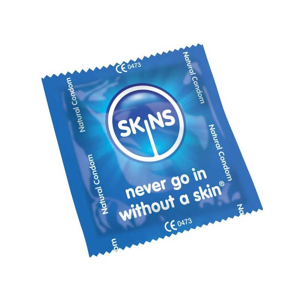 Skins Natural Condoms Bag of 500 pieces 190x52mm