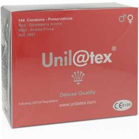 Unilatex Red Strawberry Condoms Pack of 144 pieces 54x185mm