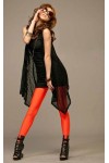 Leggings elasticizzati arancione fluorescente