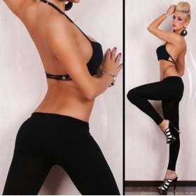 Sexy matt fabric leggings Sexy Shop Black One Size
