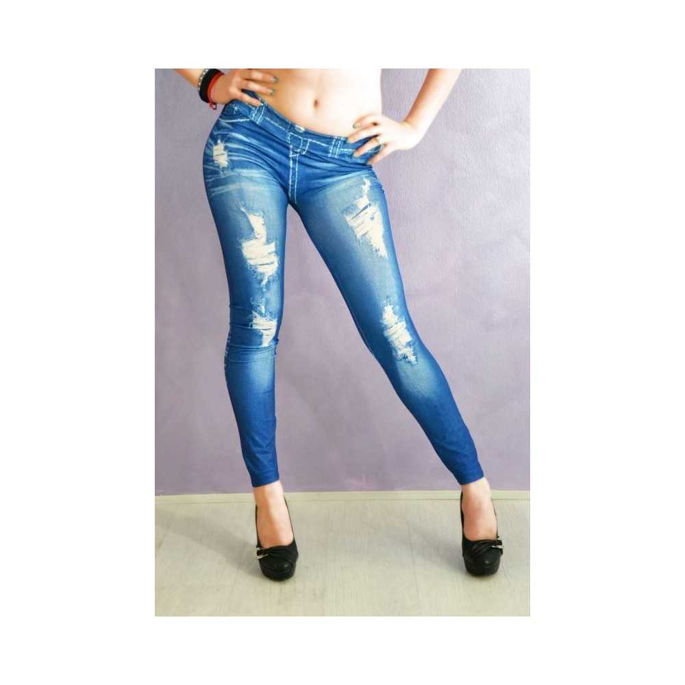 Sexy leggings Disegno effetto jeans