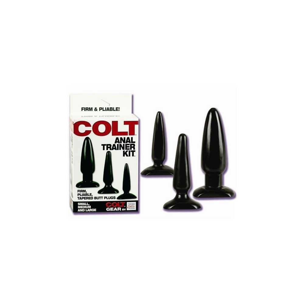 Set of 3 Anal Plugs Anal Trainer D.2,4/3,2/4,3cm L.11,6/13,6/16,6cm