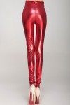 Sexy Leggings Lucidi Rosso