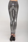 Sexy Leggings Sexy Shop Silver and Black One Size