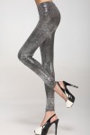 Sexy Leggings Sexy Shop Silver and Black One Size