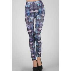 Leggings with butterfly and floral print Sexy Shop One Size
