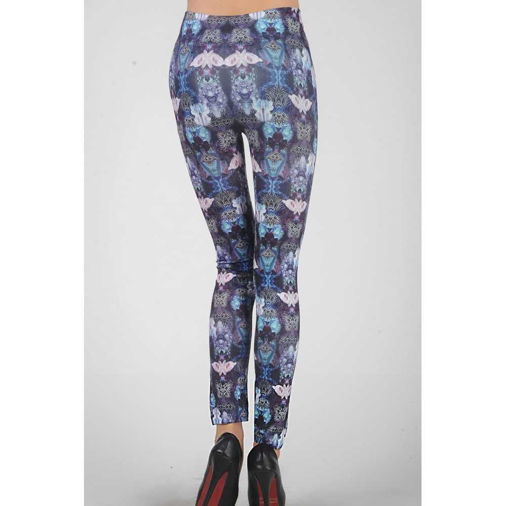 Leggings con Farfalle e Motivi Floreali