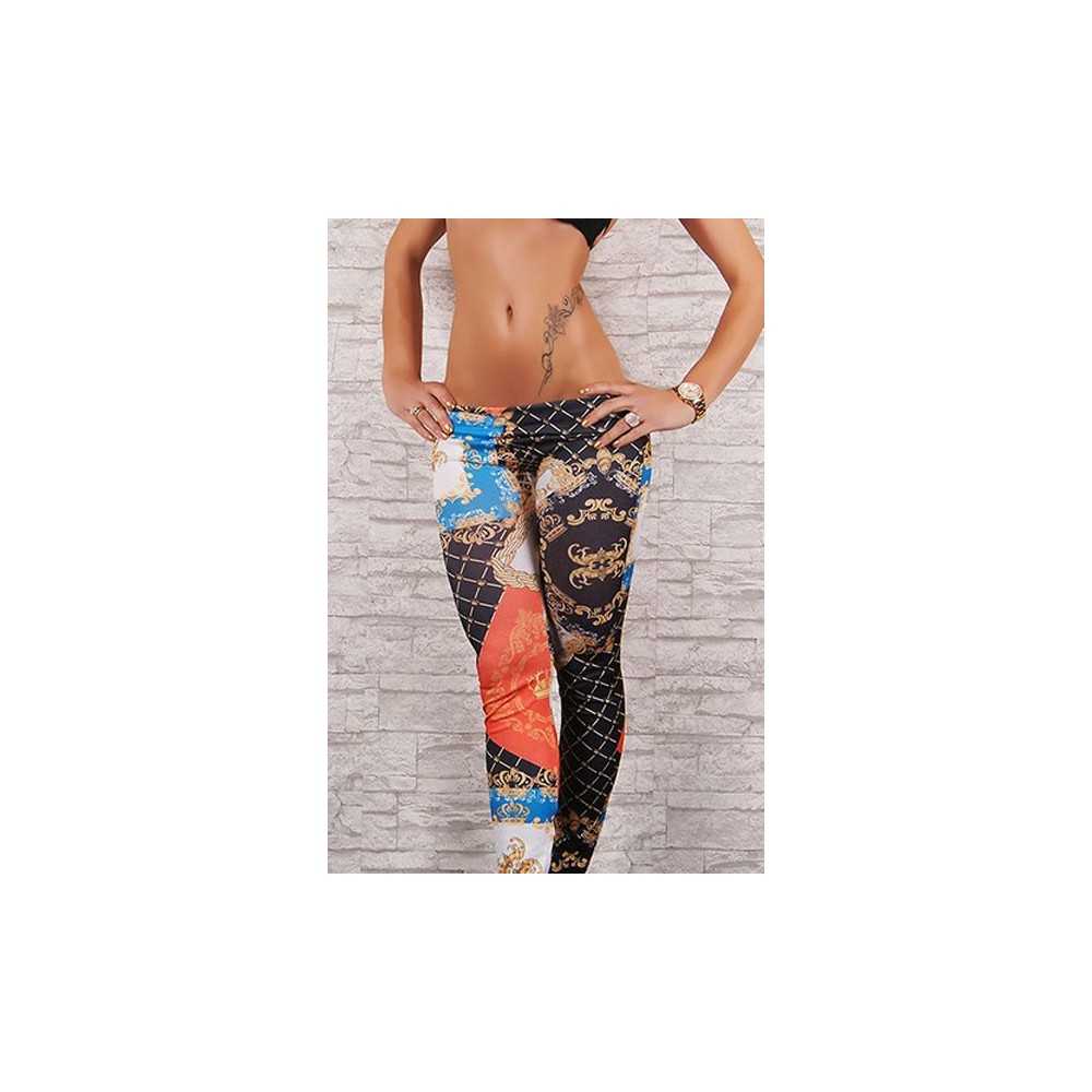 Sexy coloured print leggings - One Size