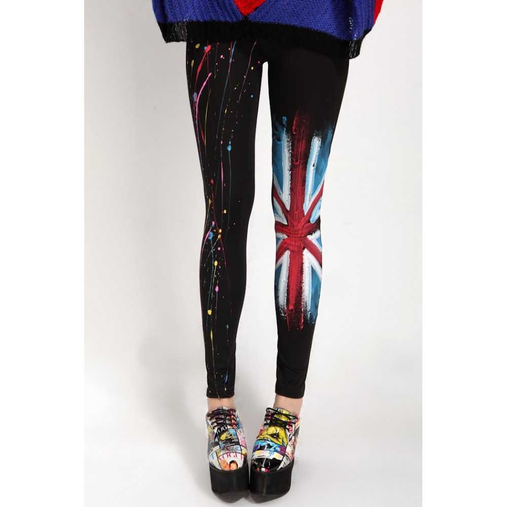 Leggings Stampa Bandiera Regno Unito