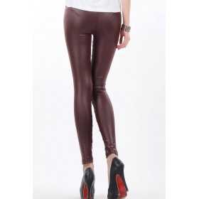 Brown leggings with black stripe inserts Sexy Shop One Size