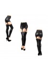 Black suspender leggings One Size