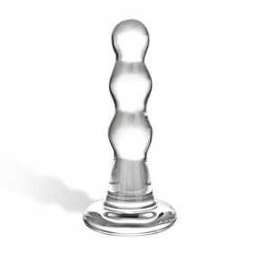 Glas Triple Play Beaded Glass Butt Plug L.10cm