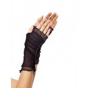 Black fishnet fingerless gloves Sexy Shop