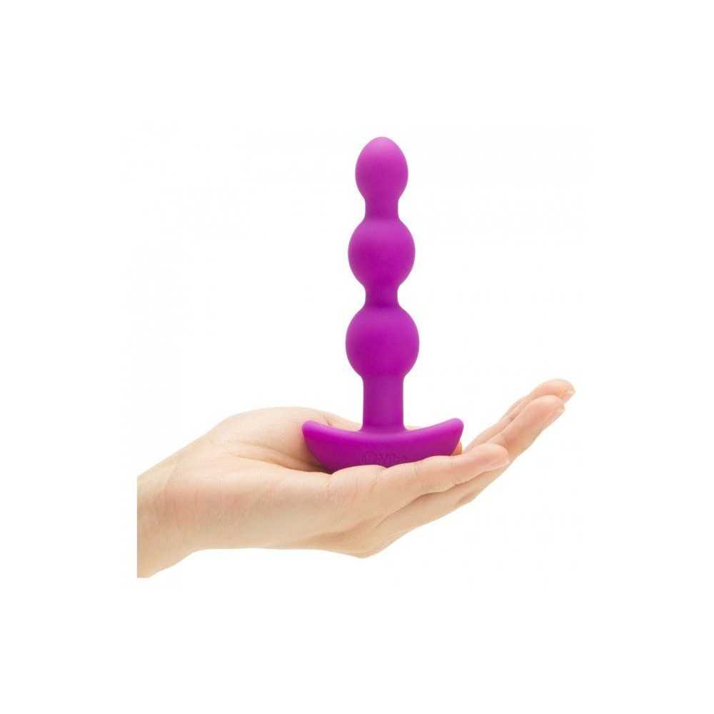 B-Vibe Triplet Anal beads Fuchsia 5.4” x 1.2” @DIR