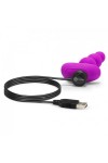 B-Vibe Triplet Anal beads Fuchsia 5.4” x 1.2”   @DIR