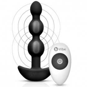 B-Vibe Triplet Anal beads Black 5.4” x 1.2” @DIR