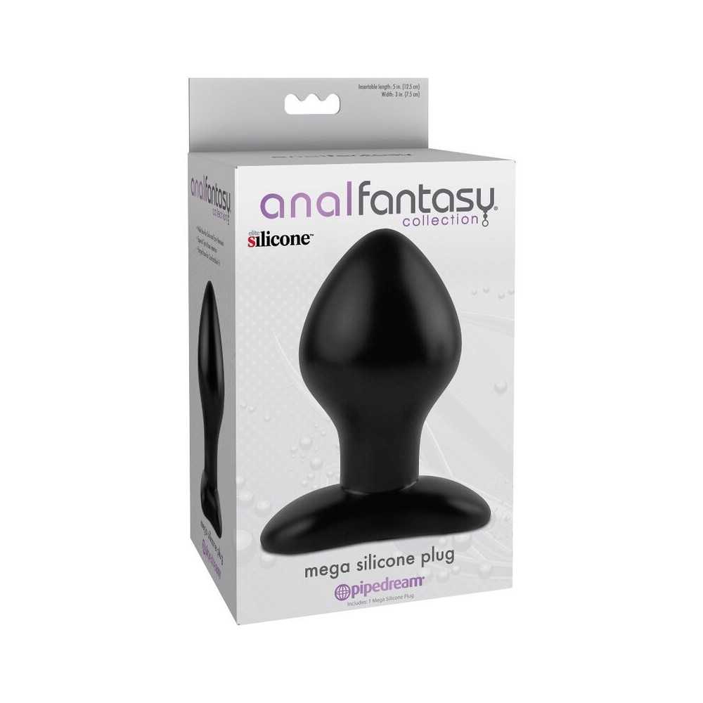 Megasex Fantasy Anal Plug All Black 3"x5" @DIR