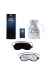 Sexy Masks 50 Shades of Gray Soft Blindfold Twin Pack