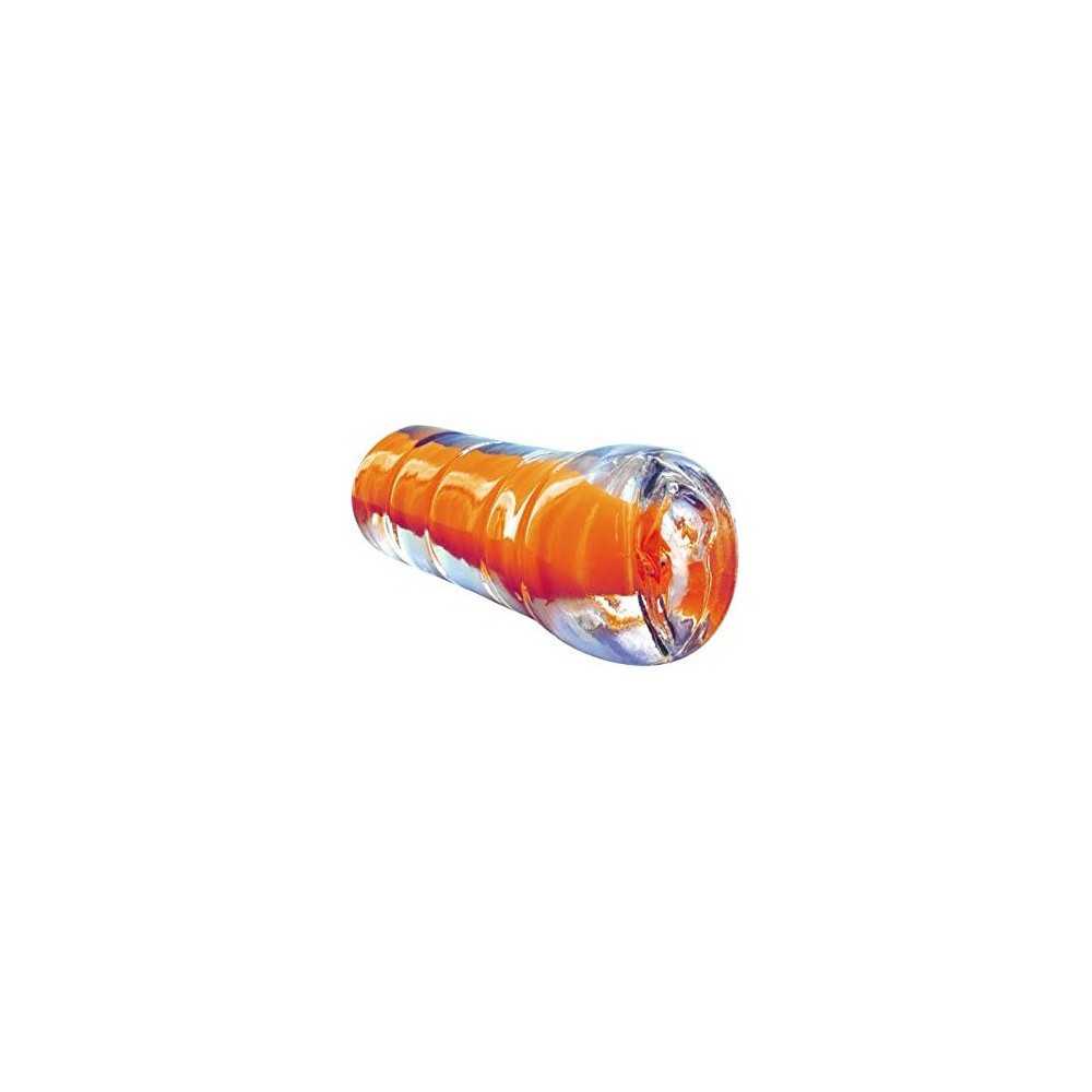 Fluo Orange Massager L.12.7cm Extensible diameter Sexy Shop