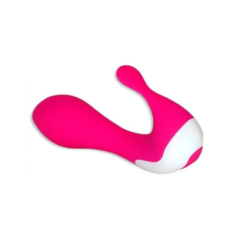 Vibrator with Clitoral Stimulator L.14.2cm D.3.5cm