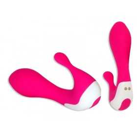 Vibrator with Clitoral Stimulator L.14.2cm D.3.5cm