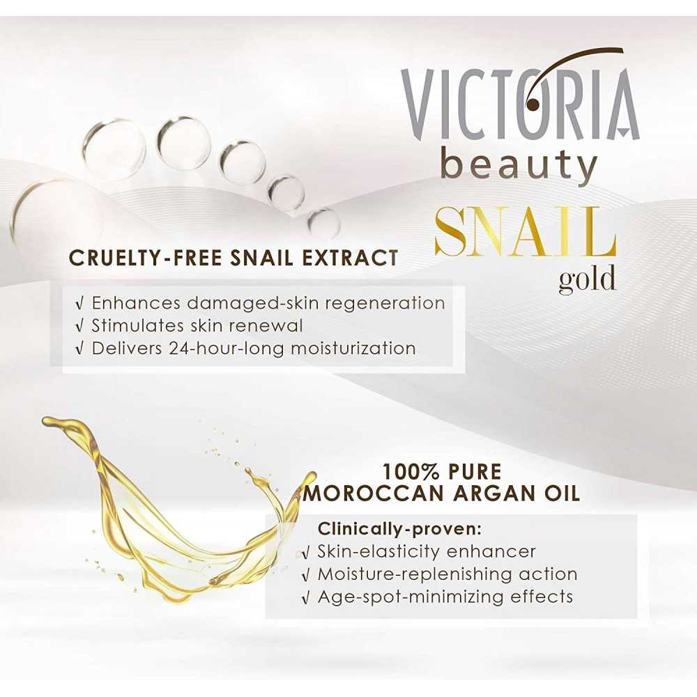 Intensive Anti-Aging Serum with Snail Extract & Argan Oil 30ml Victoria Beauty