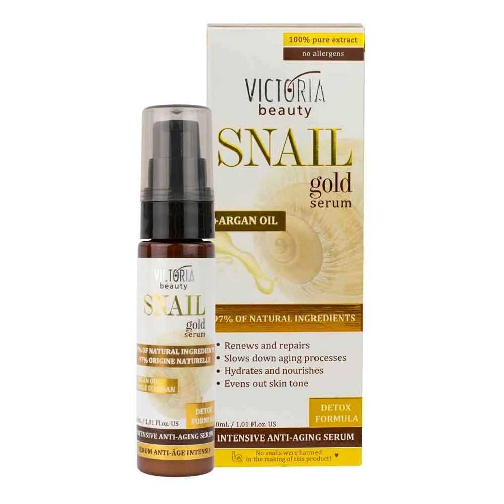 Intensive Anti-Aging Serum with Snail Extract & Argan Oil 30ml Victoria Beauty