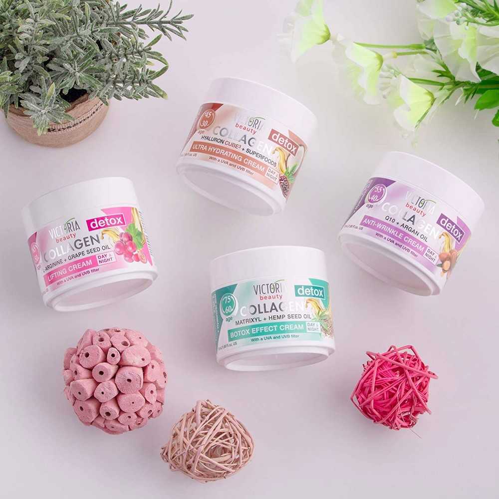 Ultra Hydrating Face Cream with Cocoa Green Tea Coconut 30-45 Victoria Beauty