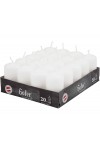 Hofer Non-drip Pillar Candles 4x7cm 7h Box of 20Pcs White