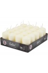 Hofer Non-drip Pillar Candles 4x7cm 7h Box of 20Pcs Ivory