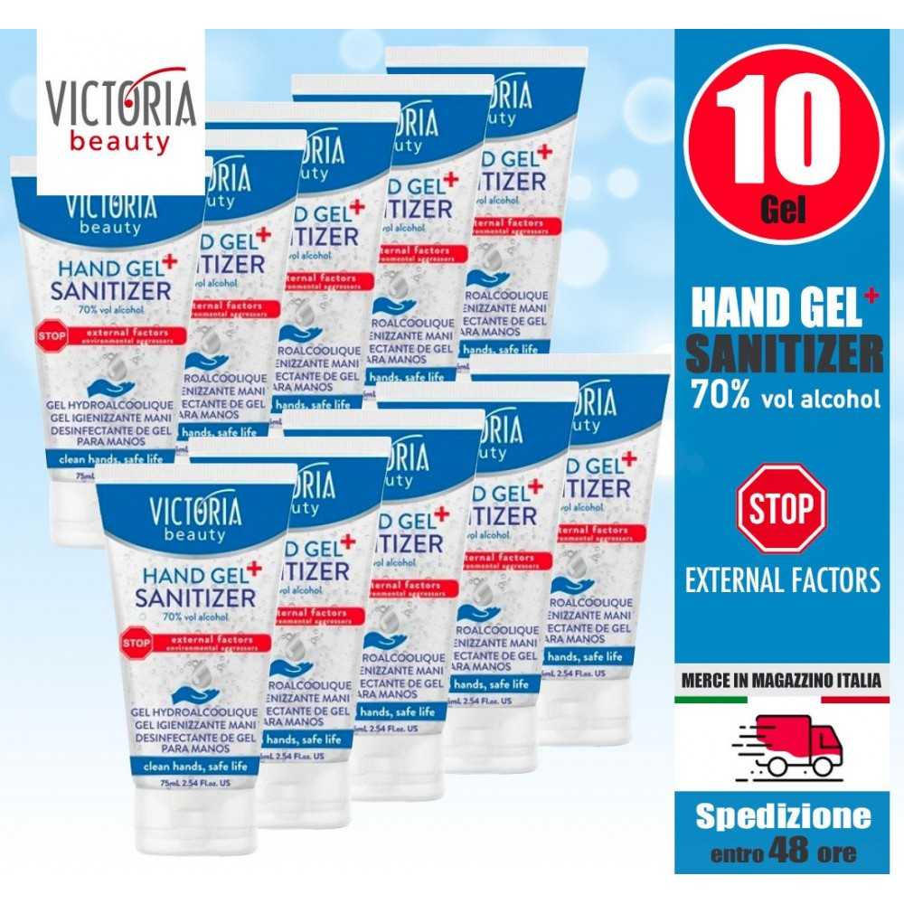 10 Hand Gel Sanitizer 75ml Antibacterial Disinfectant 70% Alcohol