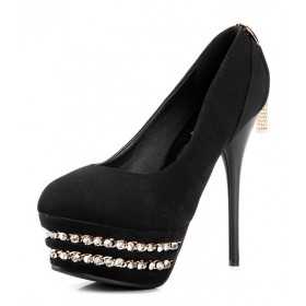 Decolectè Heel 13cm Plateau 4cm Black