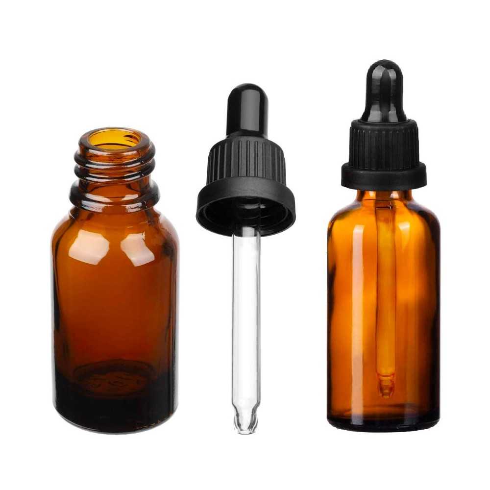 10 Pack Glass Bottles of 10ml with laboratory dropper