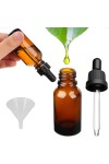 10 Pack Glass Bottles of 10ml with laboratory dropper