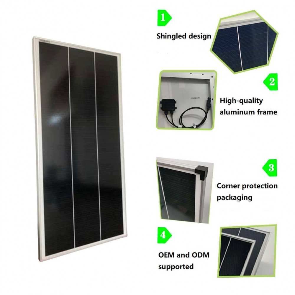 100W 12V Monocrystalline Photovoltaic Module Solar Panel