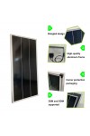 Pannello Solare Modulo Fotovoltaico Monocristallino 100W 12V