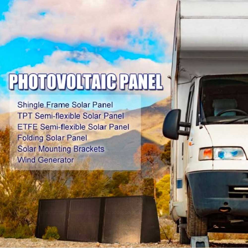 Pannello Solare Modulo Fotovoltaico Monocristallino 100W 12V