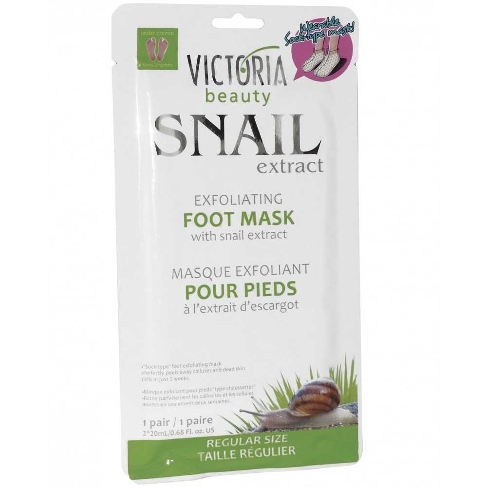 Exfoliating Foot Mask with SNAIL Extract Victoria Beauty