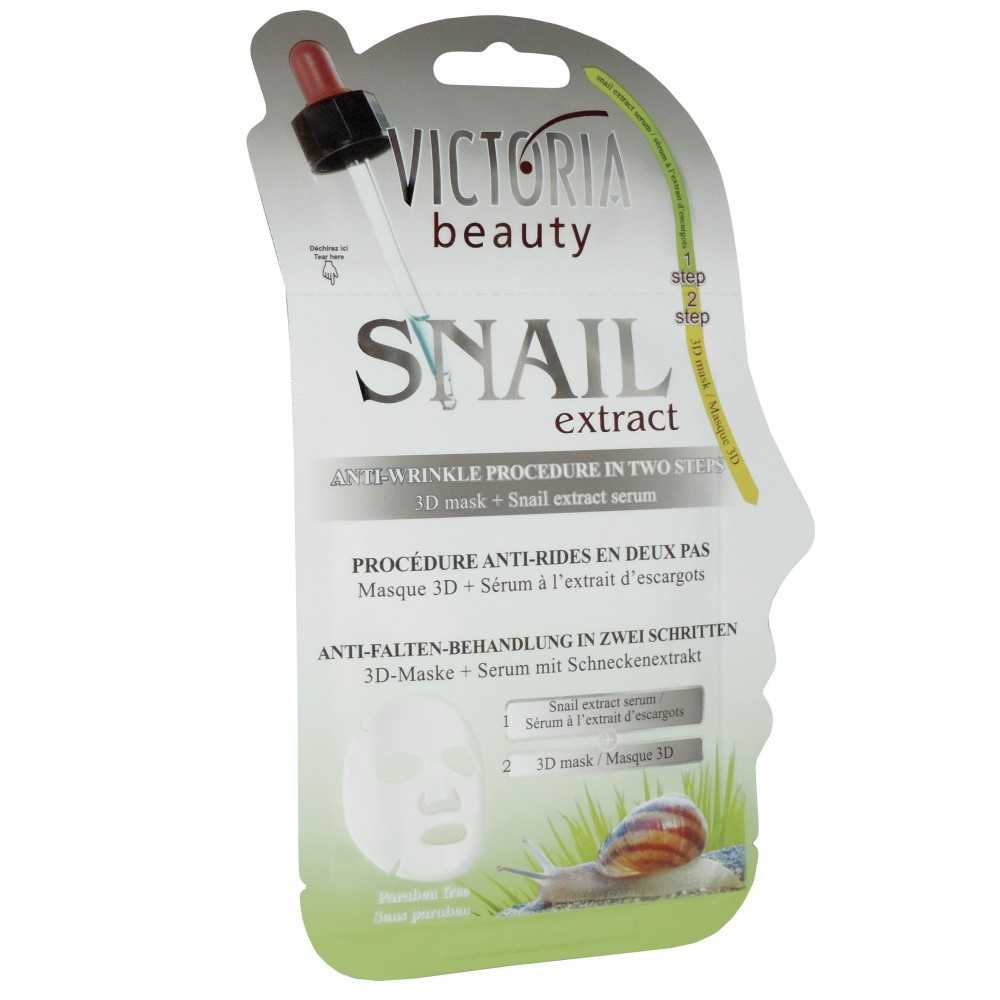 3D Mask + Snail Extract serum 23gr Victoria Beauty